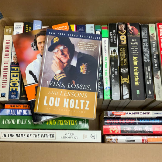 Sports Nonfiction: Memoir, Biography, 30 Books- Book Bundle by Theme