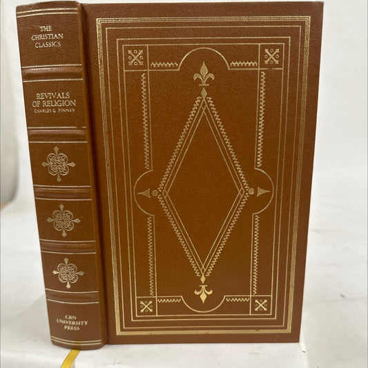 Revivals of religion, leather book, Charles Finney -  books