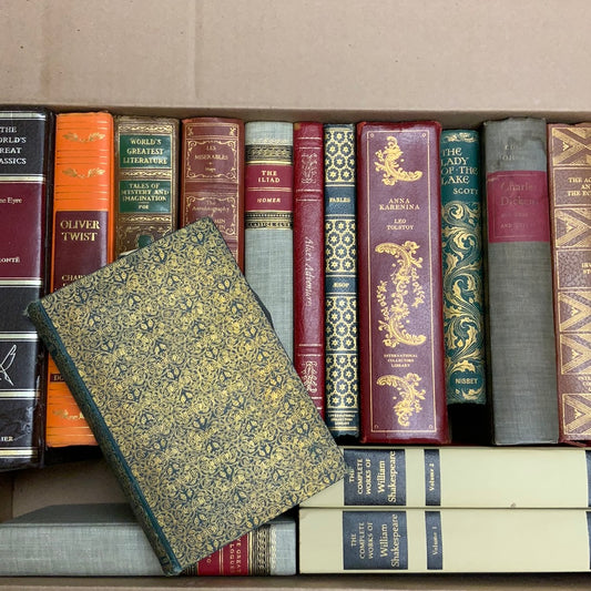 Vintage Ornate Classics: 16 Books- Book Bundle by Theme