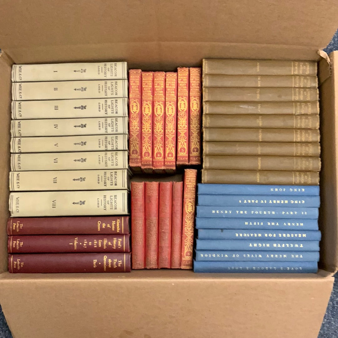Vintage MiniBook Series Collection: 39 Books- Book Bundle by Theme