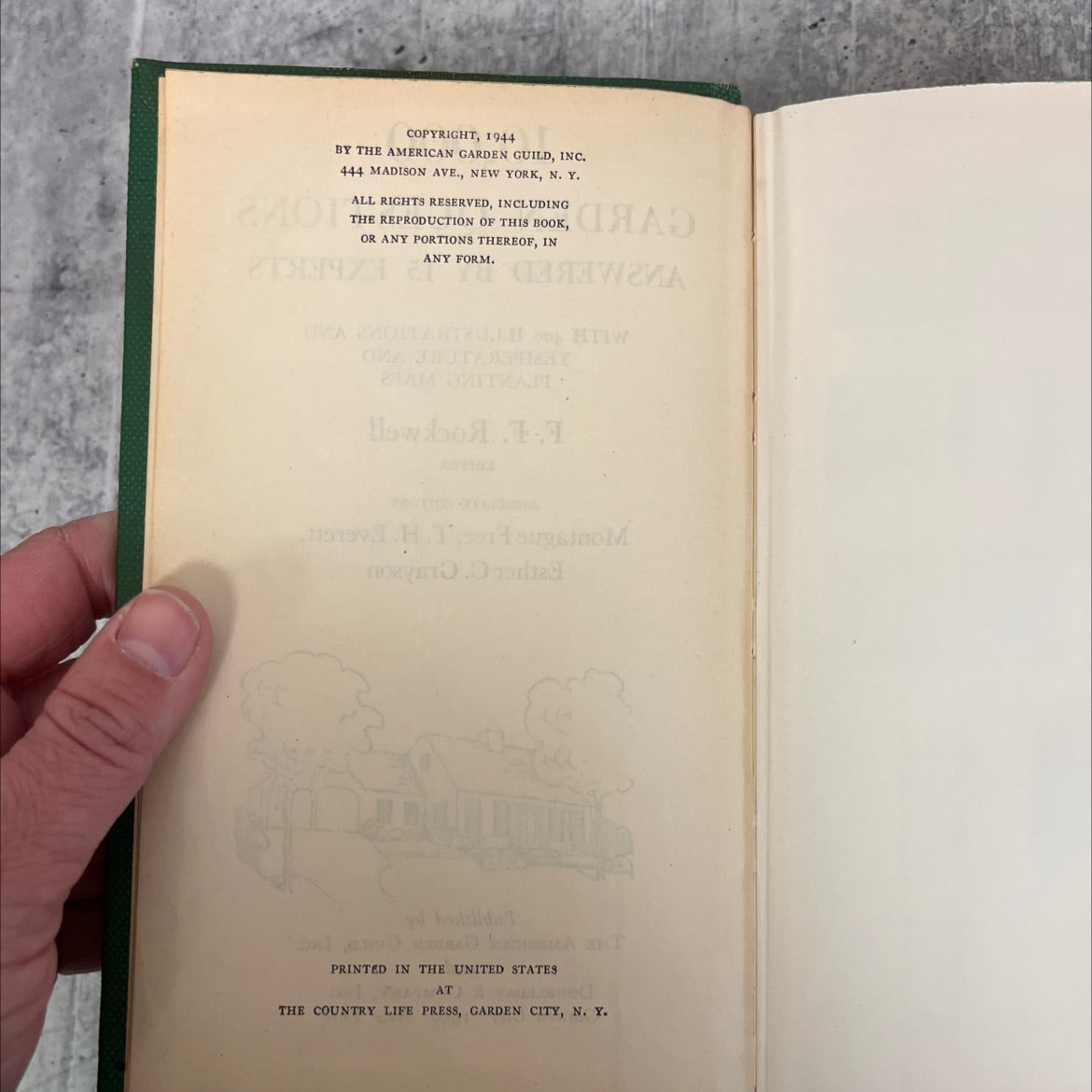 10,000 garden questions answered by 15 experts with 400 illustrations and temperature and planting maps book, by F. F. image 3