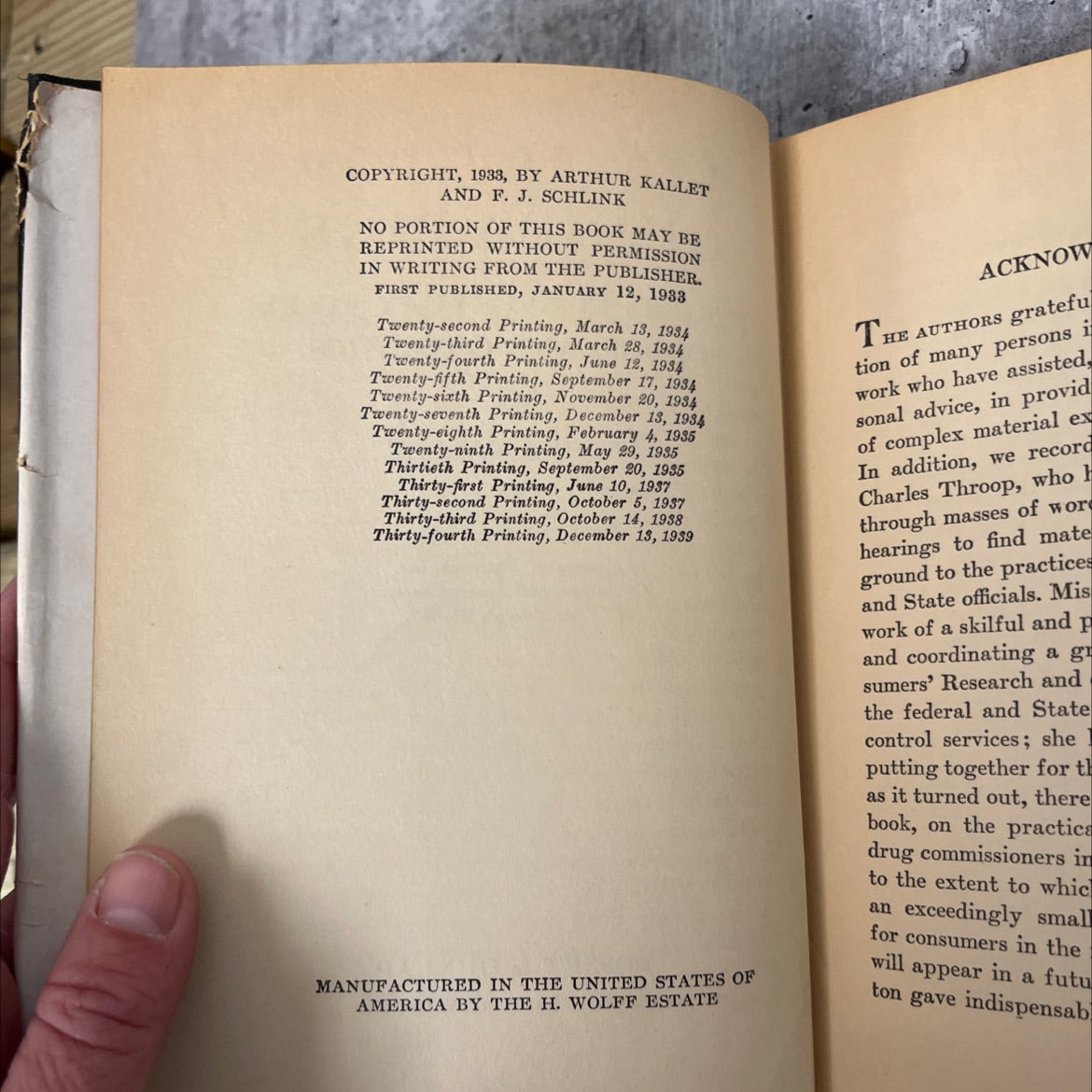 100,000,000 guinea pigs dangers in everyday foods drugs, and cosmetics book, by Arthur Kallet and F. J. Schlink, 1984 image 3