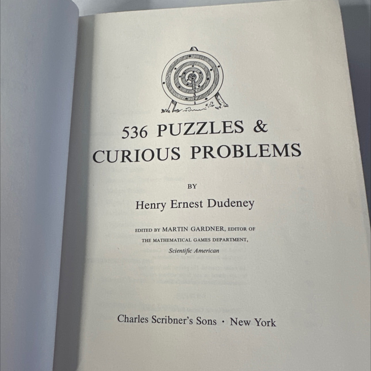 536 puzzles & curious problems book, by Henry Ernest Dudeney, 1970 Hardcover image 2