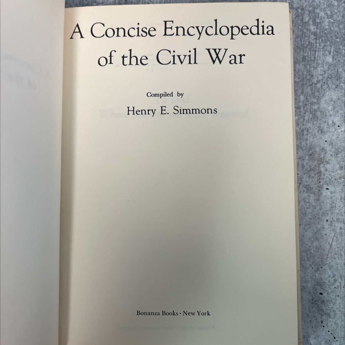 a concise encyclopedia of the civil war book, by henry e. simmons, 1965 Hardcover, Vintage image 2