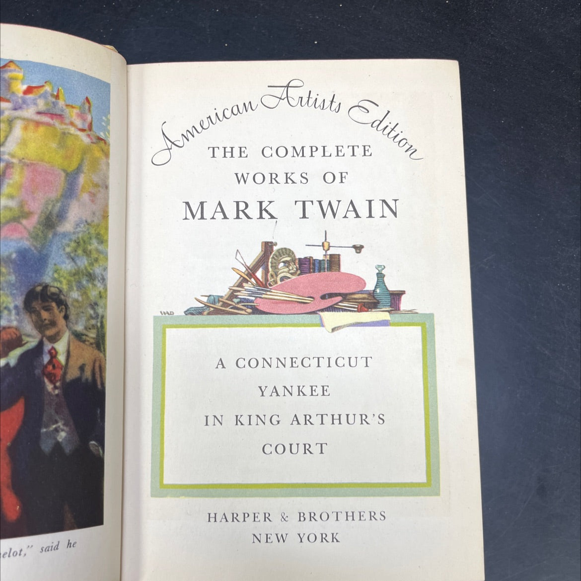 a connecticut yankee in king arthur's court book, by samuel l. clemens, 1917 Hardcover image 2