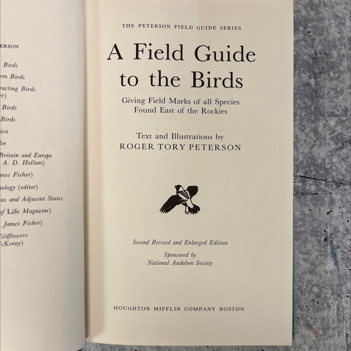 a field guide to the birds book, by roger tory peterson, 1947 Hardcover, Vintage image 2