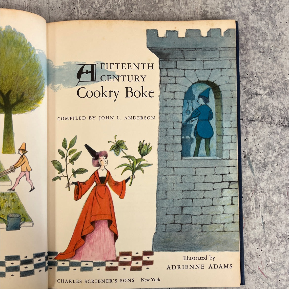 a fifteenth century cookry boke book, by john l. anderson, 1962 Hardcover, Vintage image 2