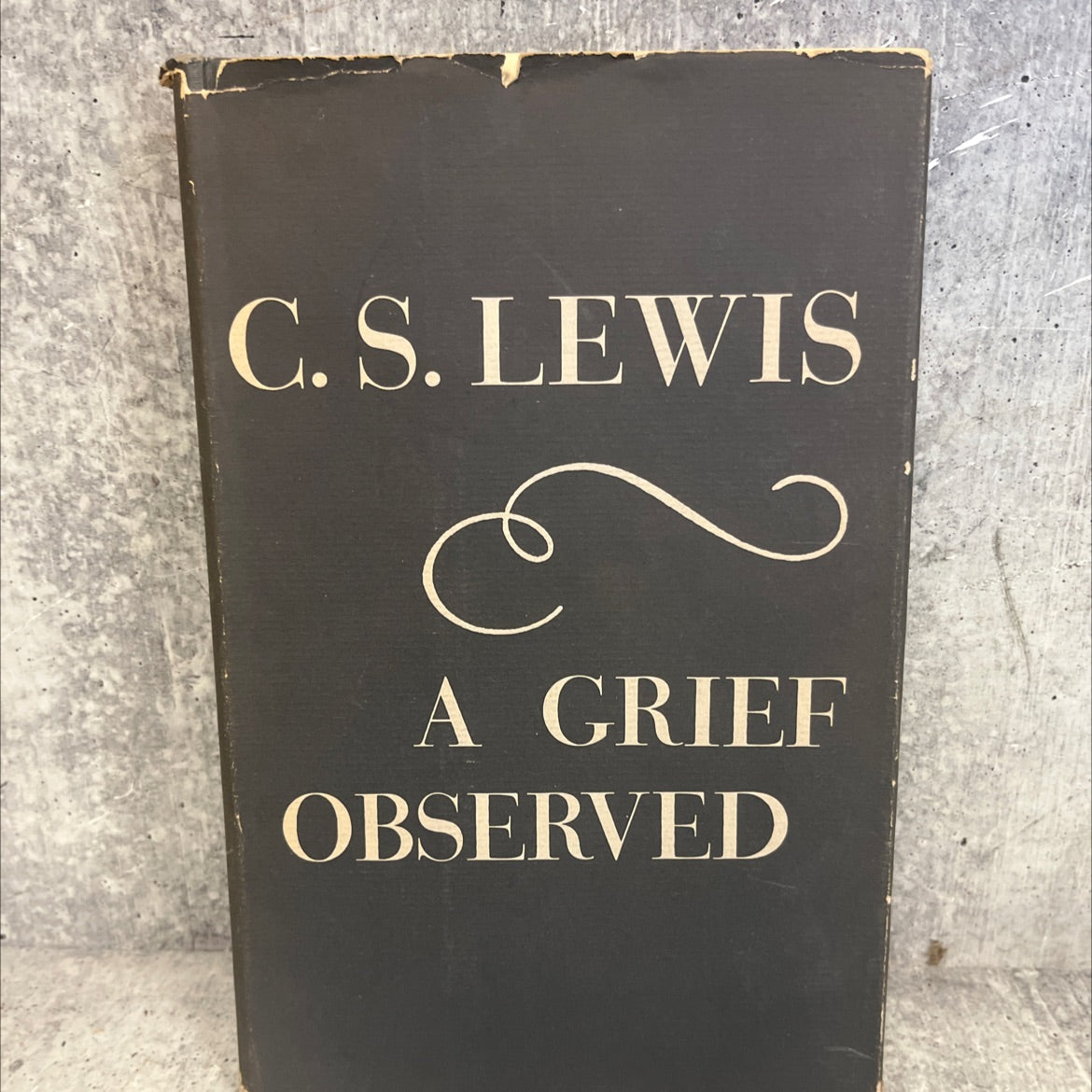 a grief observed book, by n. w. clerk, 1963 Hardcover, Vintage, Heavily Used image 1