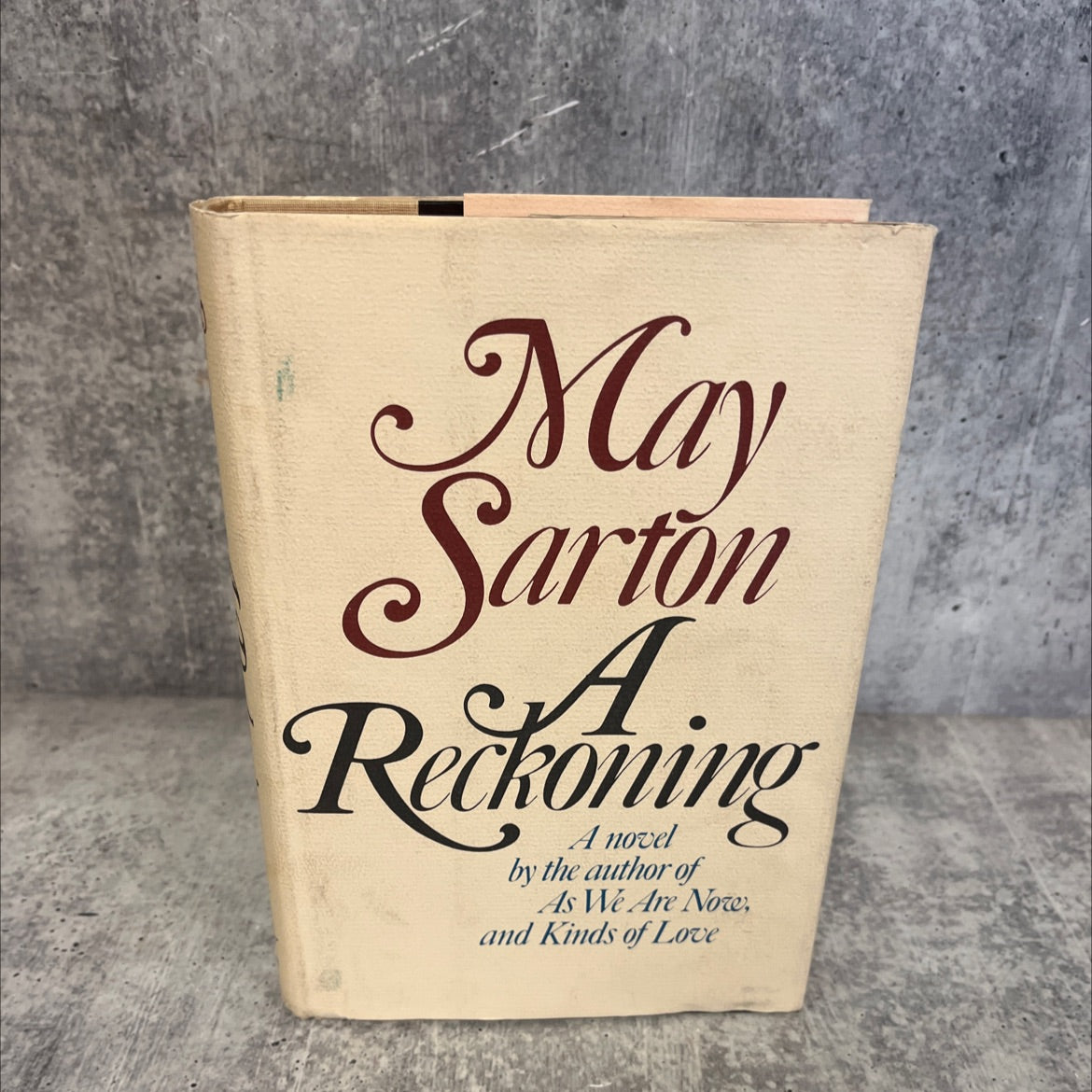 a reckoning book, by may sarton, 1978 Hardcover image 1