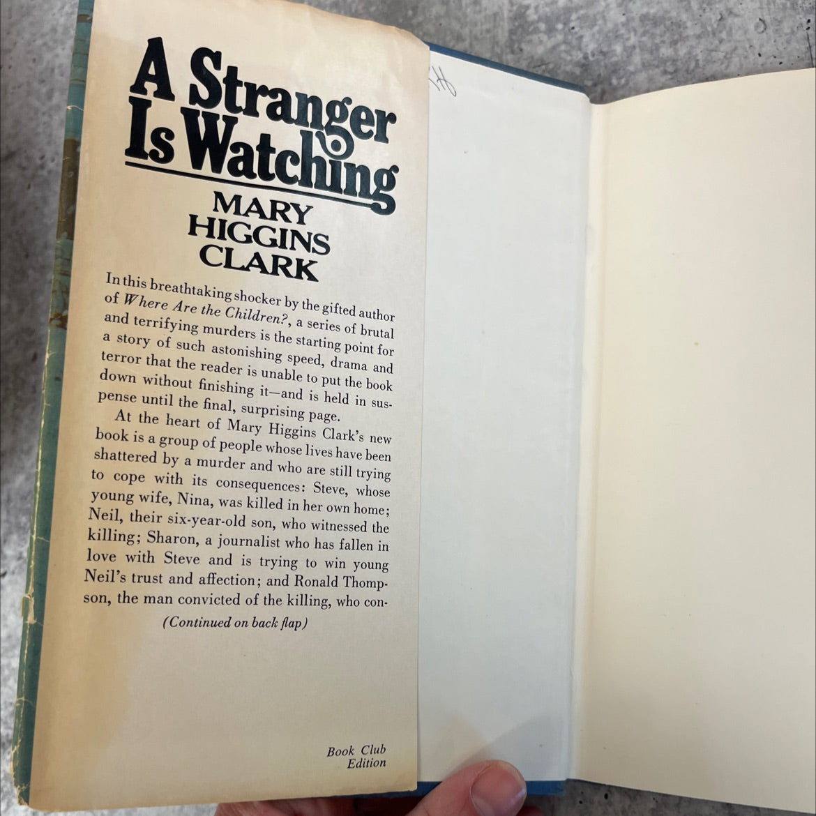 a stranger is watching book, by Mary Higgins Clark, 1977 Hardcover image 4