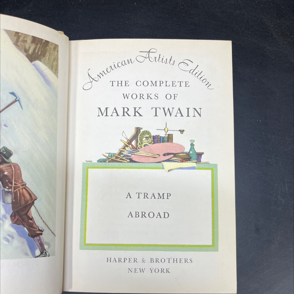 a tramp abroad book, by mark twain, 1907 Hardcover image 2