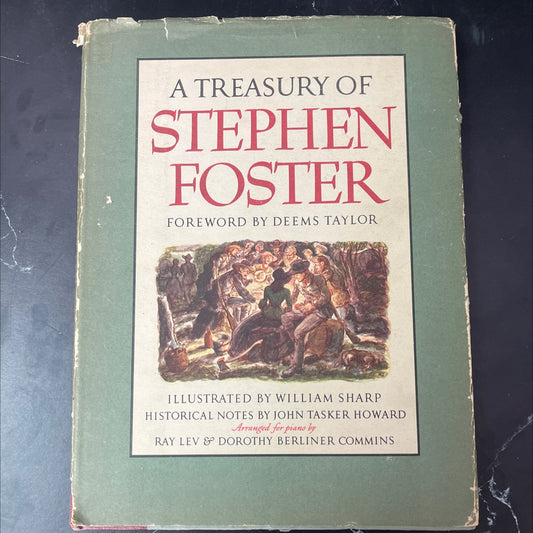 a treasury of music book, by stephen foster, 1946 Hardcover, First Edition, Vintage image 1