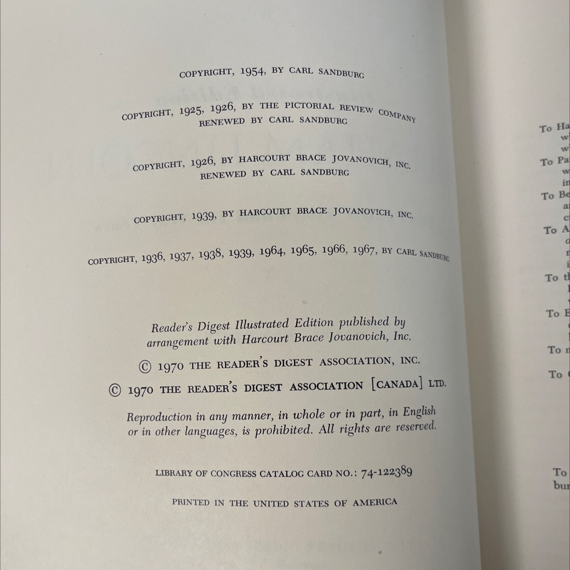 abraham lincoln the prairie years and the war years book, by carl sandburg, 1970 Leather image 3