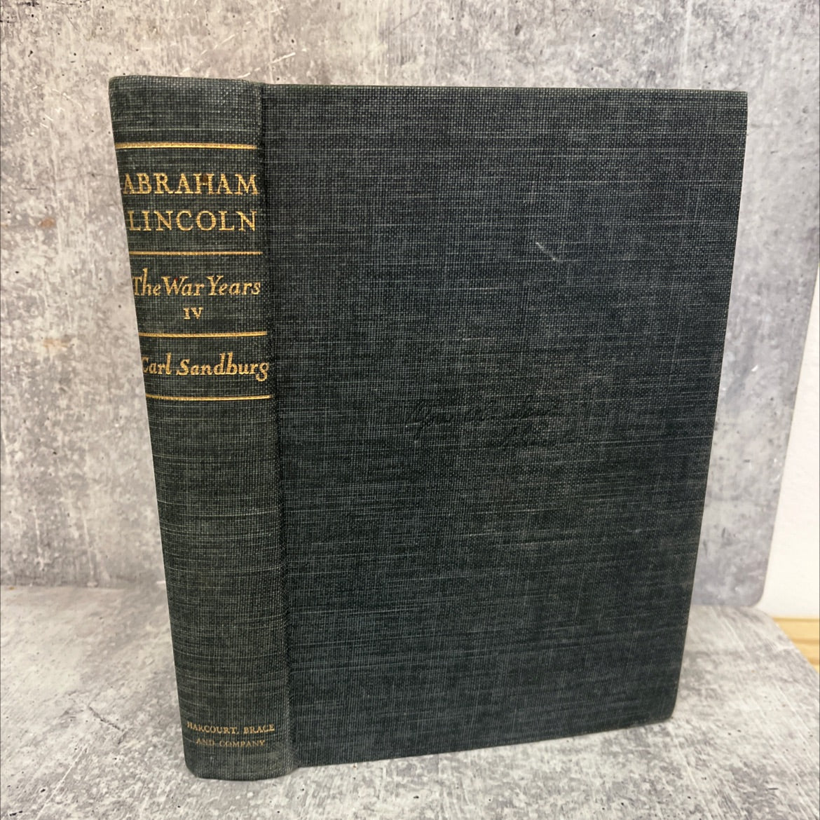 abraham lincoln the war years book, by carl sandburg, 1939 Hardcover image 1