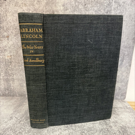 abraham lincoln the war years book, by carl sandburg, 1939 Hardcover image 1