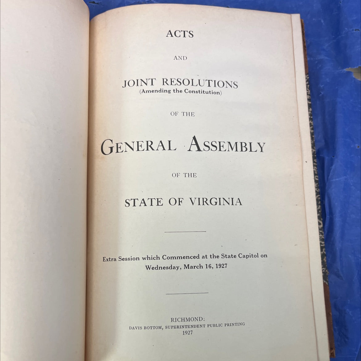 acts and joint resolutions (amending the constitution) of the general assembly of the state of virginia extra session image 2