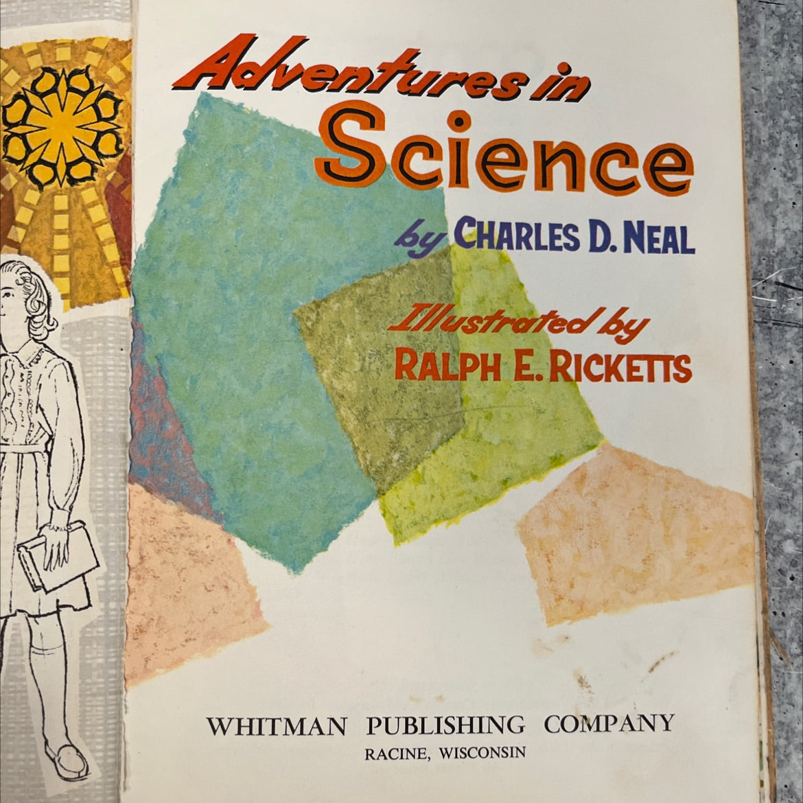 adventures in science book, by charles d. neal, 1963 Hardcover, Vintage image 2