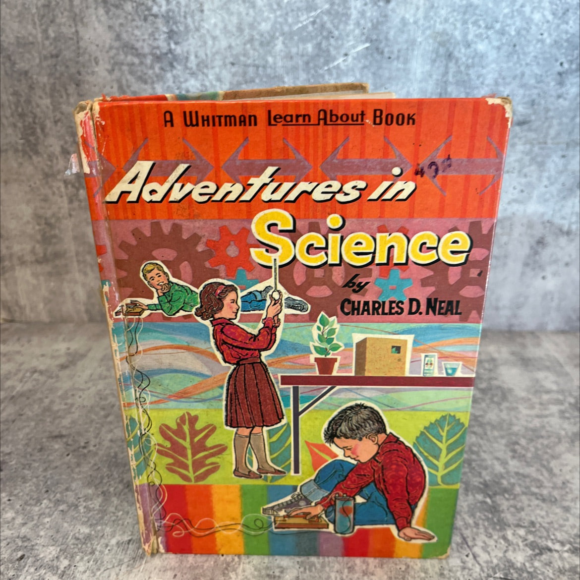 adventures in science book, by charles d. neal, 1963 Hardcover, Vintage image 1