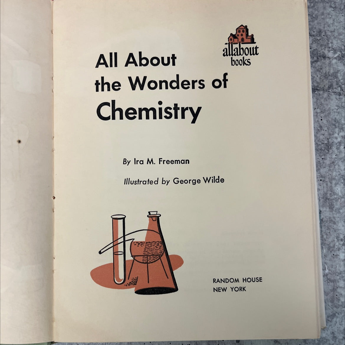 all about the wonders of chemistry book, by ira m. freeman, 1954 Hardcover, Vintage image 2