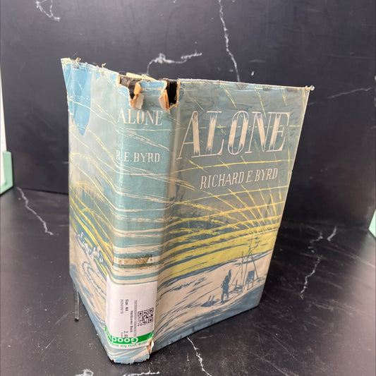 alone book, by richard e. byrd, 1938 Hardcover, Vintage, Heavily Used image 1