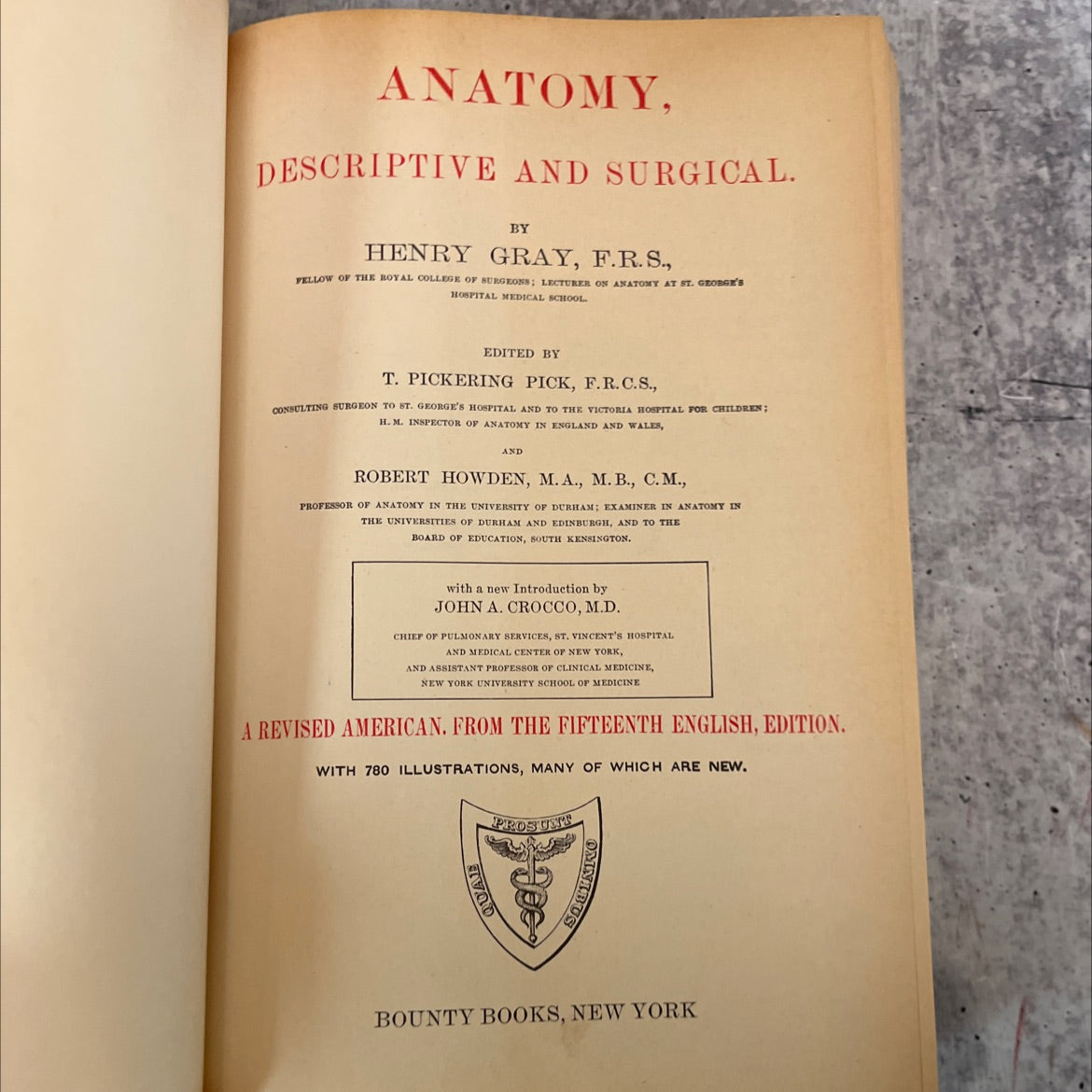 anatomy, descriptive and surgical book, by henry gray, 1977 Hardcover, Vintage image 2