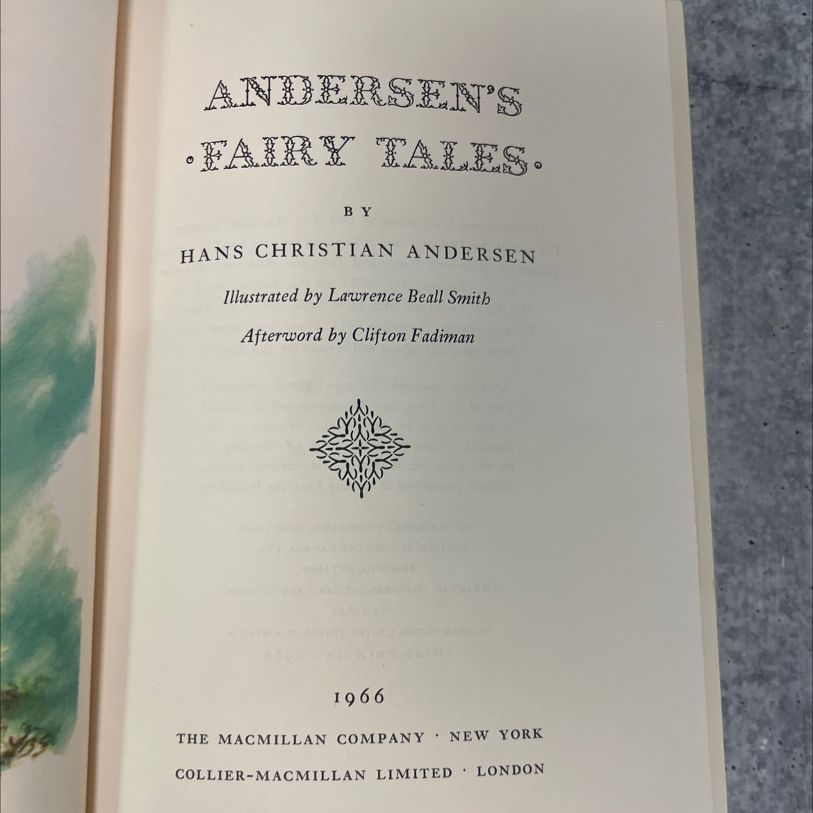 andersen's fairy tales book, by hans christian andersen, 1966 Hardcover, Vintage image 2