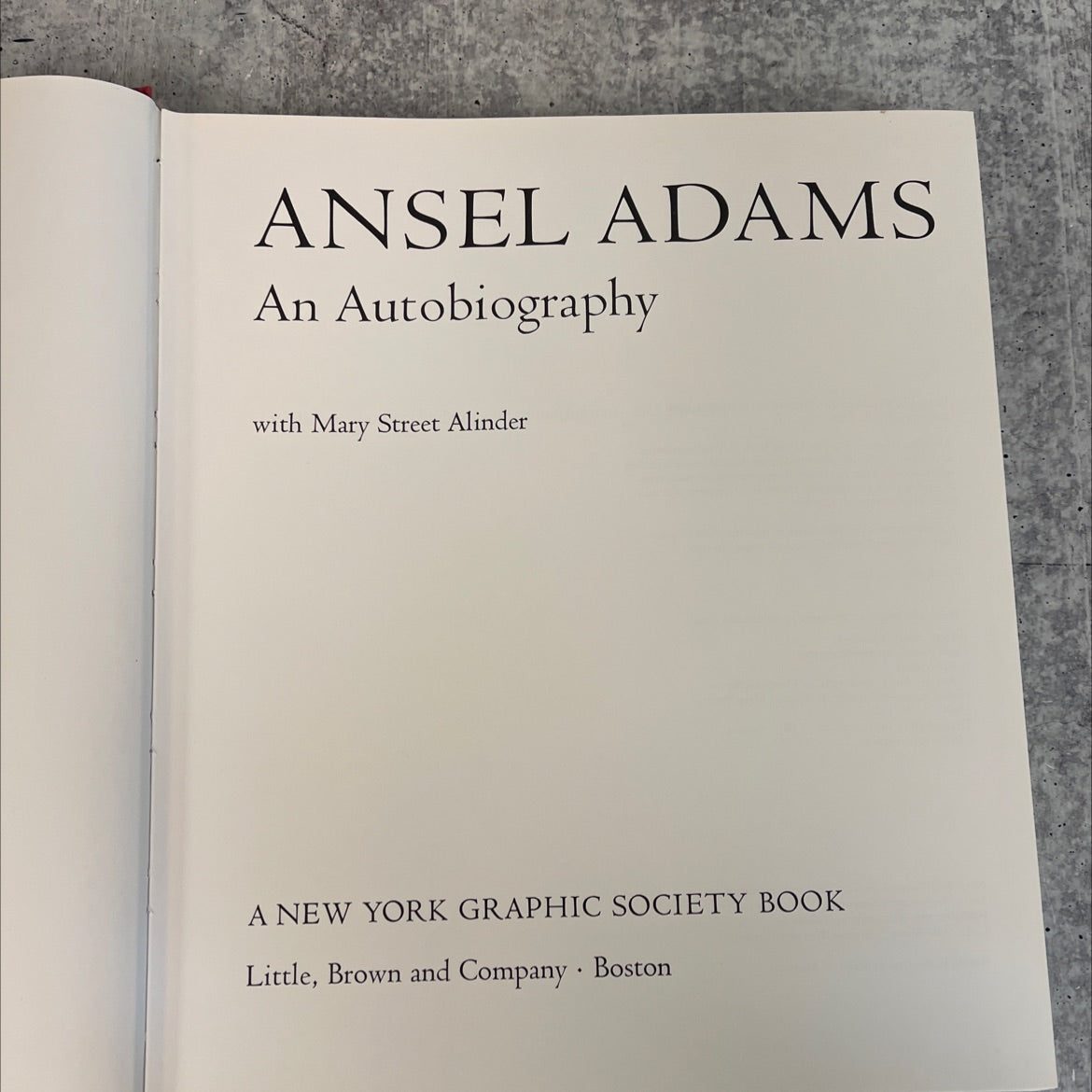 ansel adams an autobiography book, by ansel adams, 1985 Hardcover, Vintage image 2