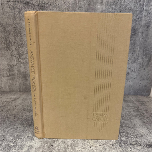 answered prayers the unfinished novel book, by truman capote, 1987 Hardcover image 1