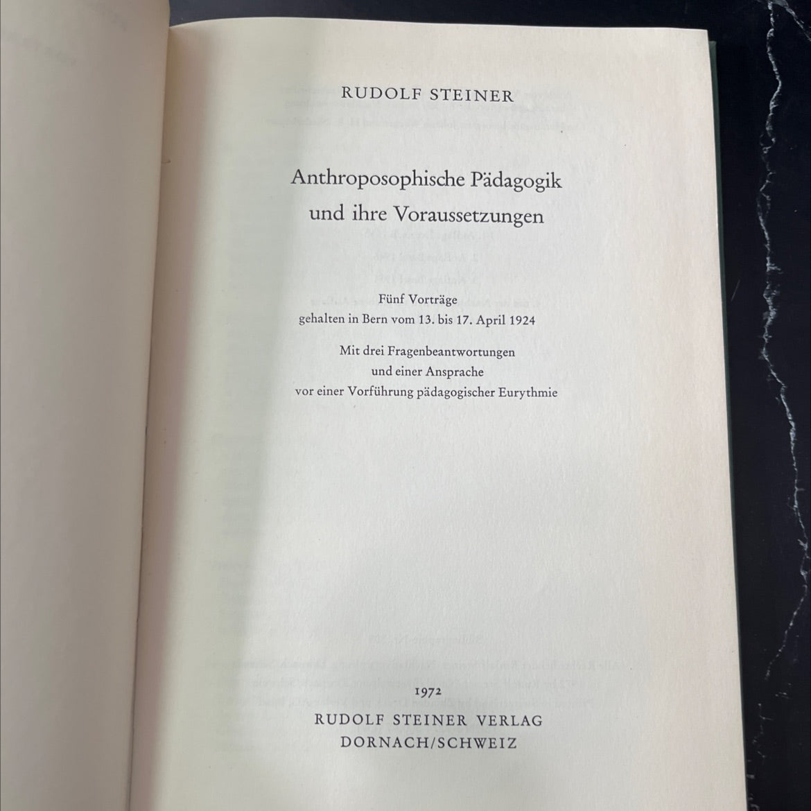 anthroposophical pedagogy and its prerequisites book, by Rudolf Steiner, 1972 Hardcover, Vintage image 2