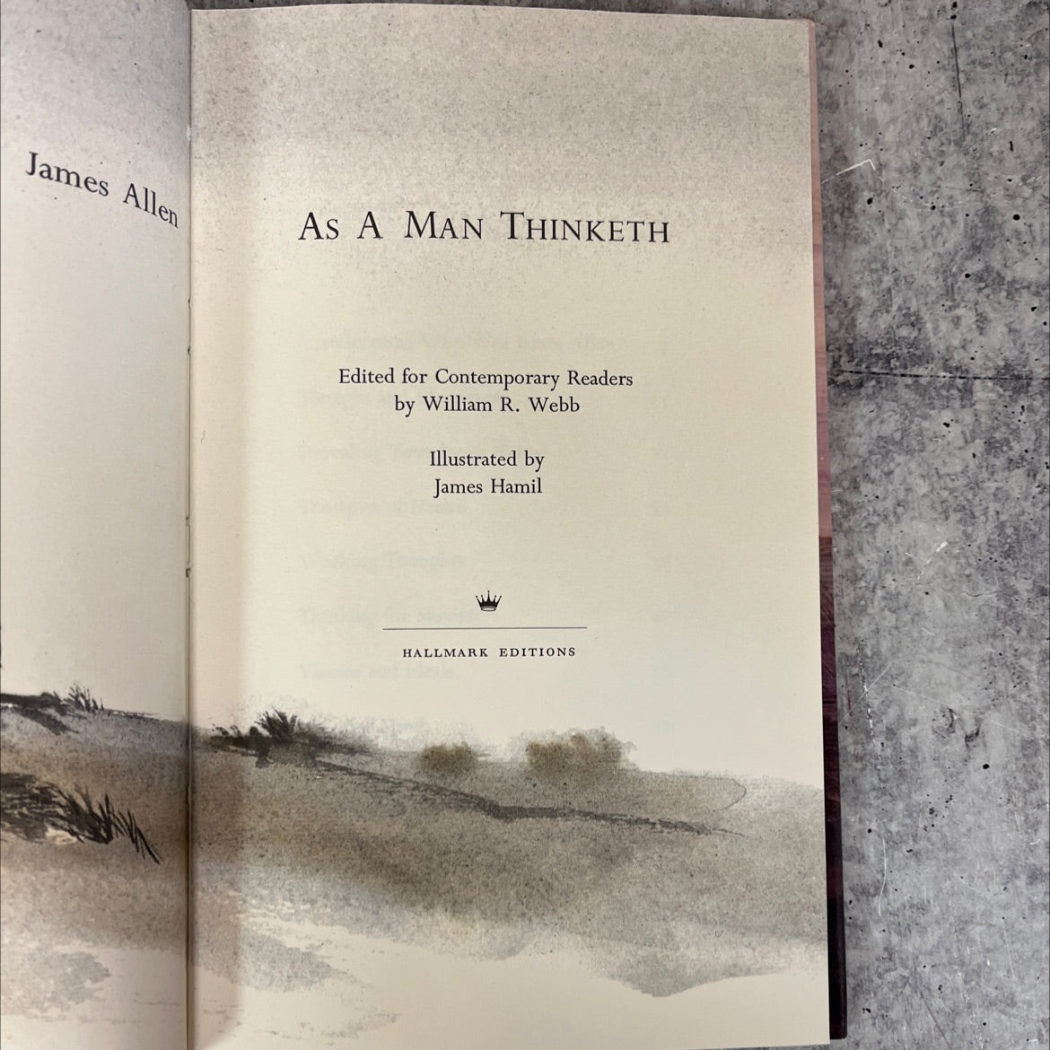 as a man thinketh book, by james allen, 1968 Hardcover, Vintage image 2