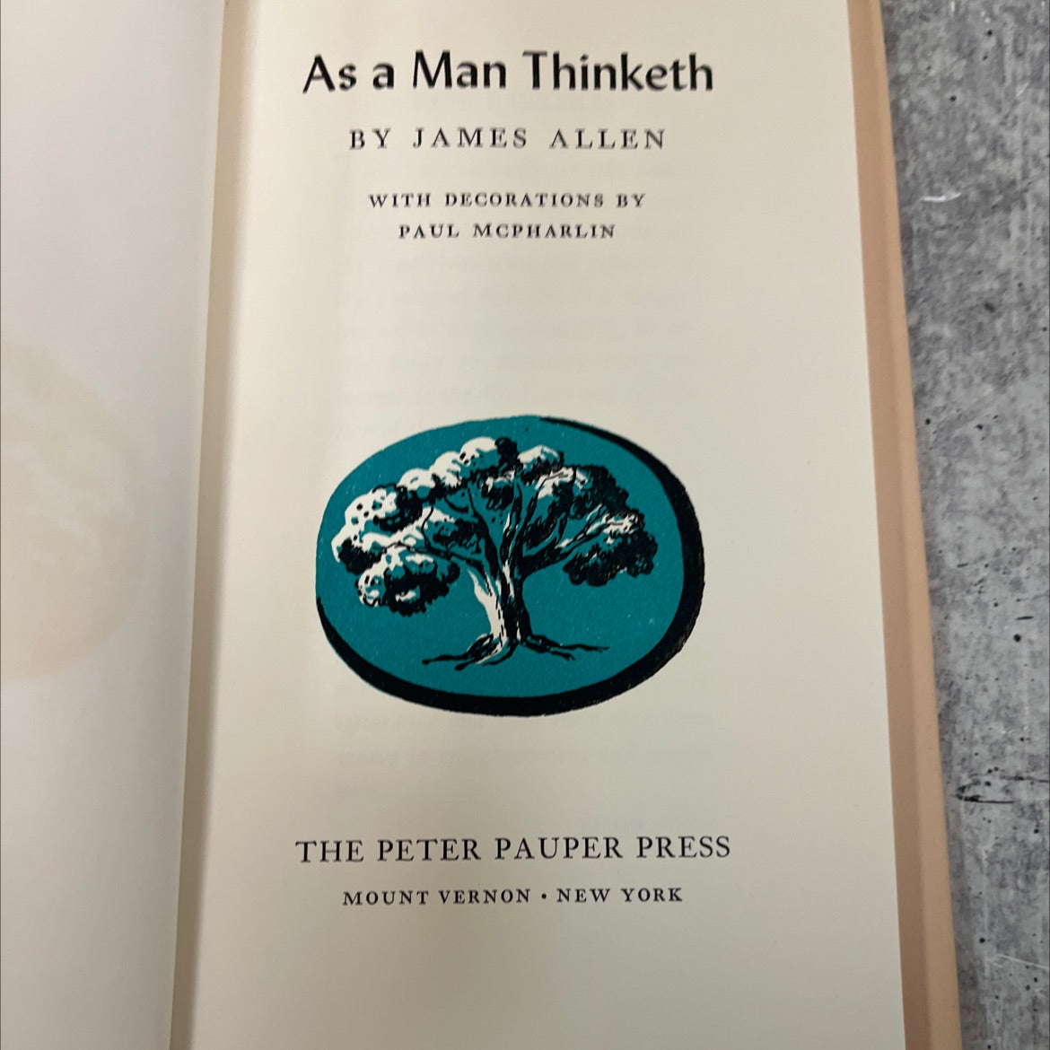 as a man thinketh book, by james allen, not stated Hardcover image 2