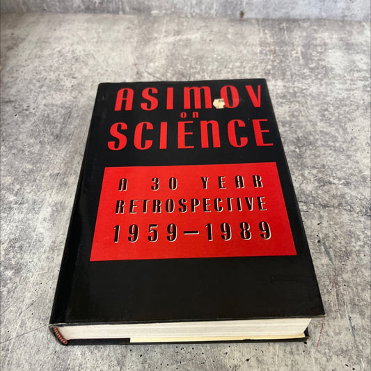 asimov on science book, by isaac asimov, 1989 Hardcover image 1