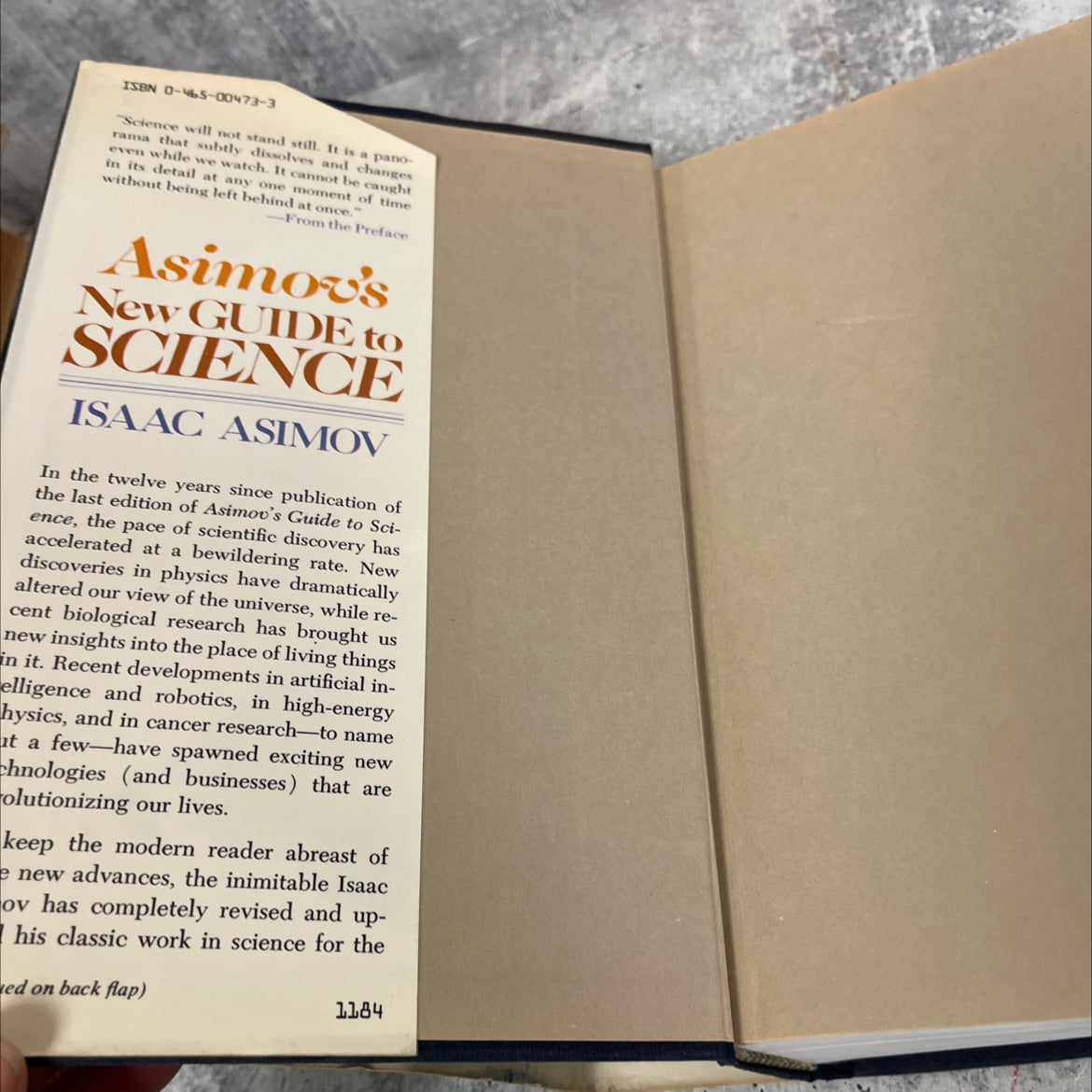 asimov's new guide to science book, by isaac asimov, 1984 Hardcover image 4