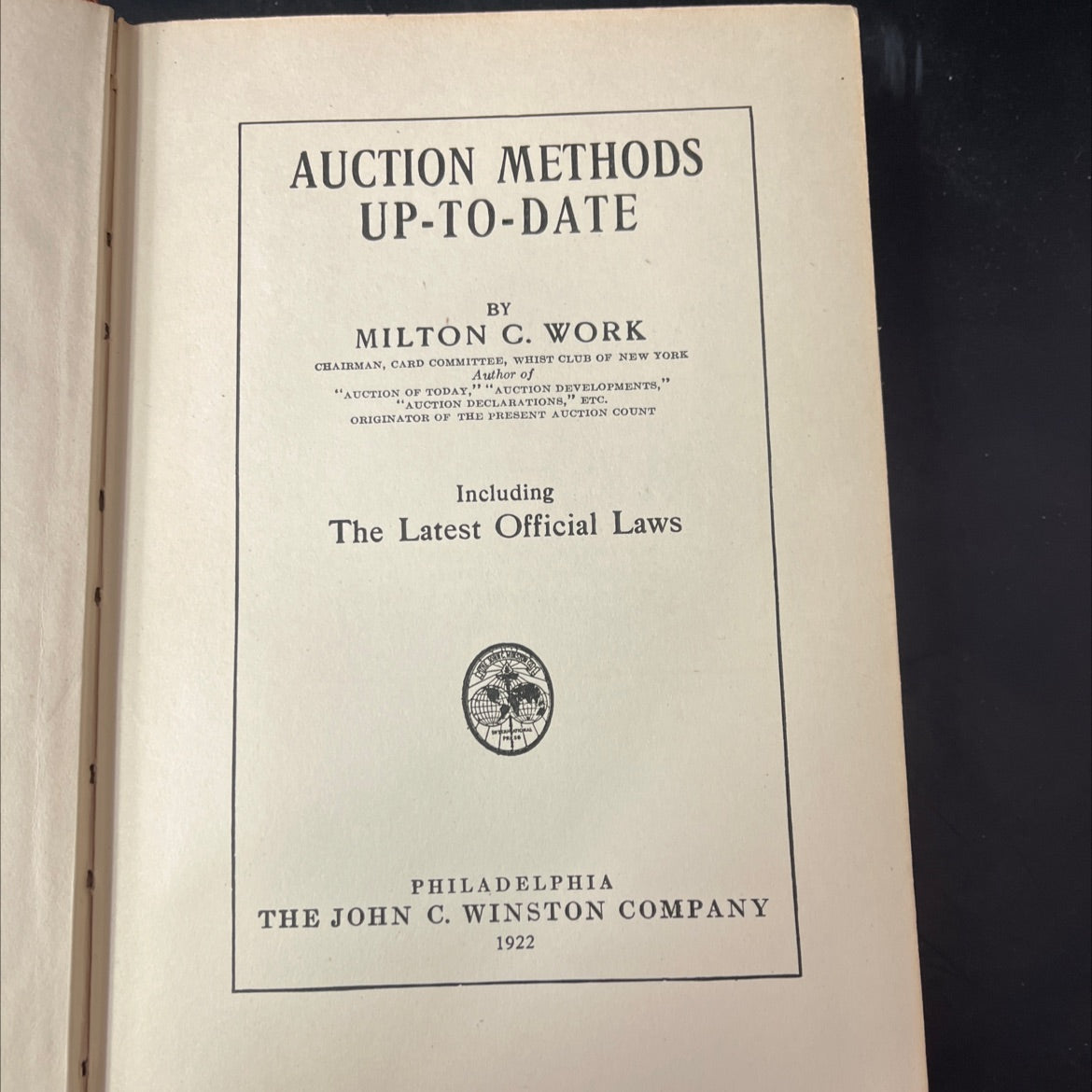 auction methods up-to-date book, by milton c. work, 1922 Hardcover, Antique image 2