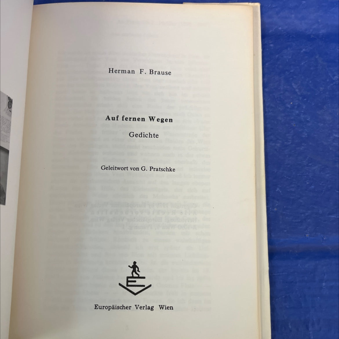 auf fernen wegen book, by herman f. brause, 1978 Hardcover image 2