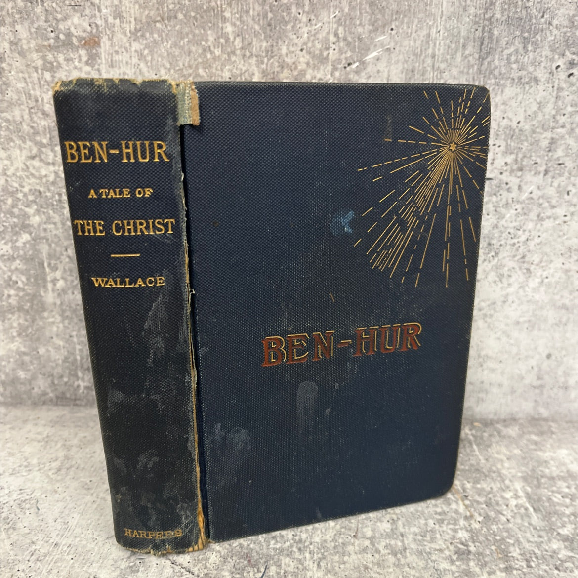 ben-hur a tale of the christ book, by lew wallace, 1880 Hardcover, Antique image 1