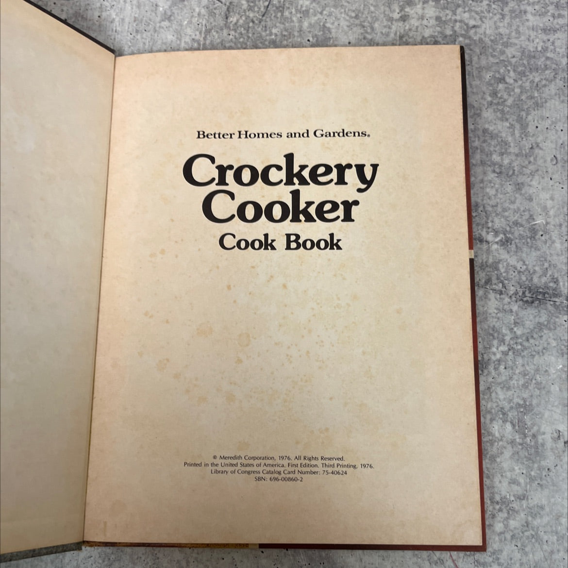 better homes and gardens crockery cooker cook book book, by better homes and gardens, 1976 Hardcover image 2