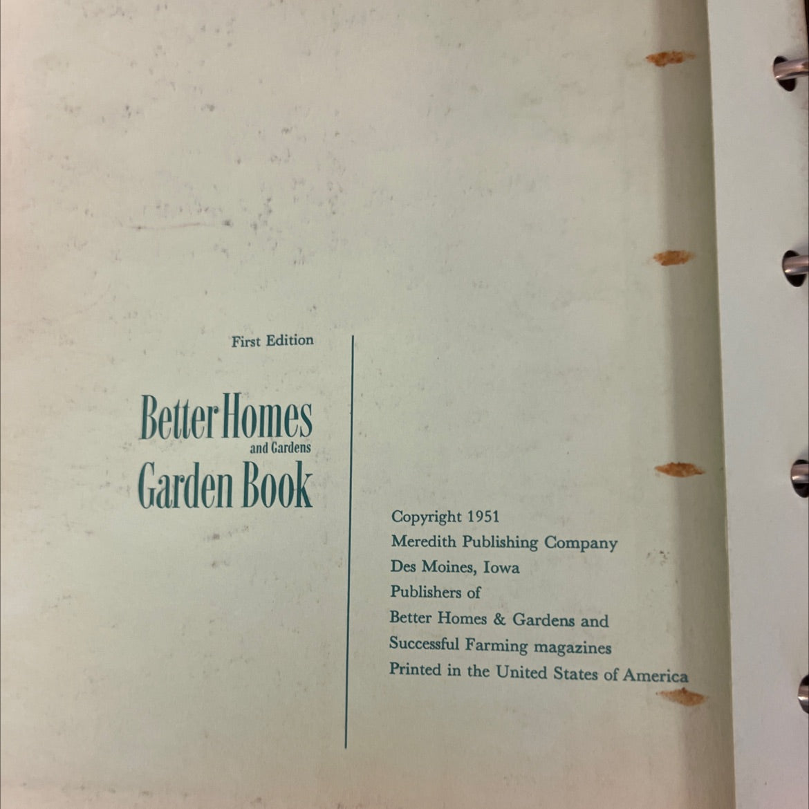 better homes and gardens garden book book, by unknown, 1951 Hardcover image 2