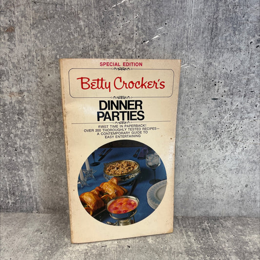 betty crocker's dinner parties book, by unknown, 1975 Paperback, Vintage image 1