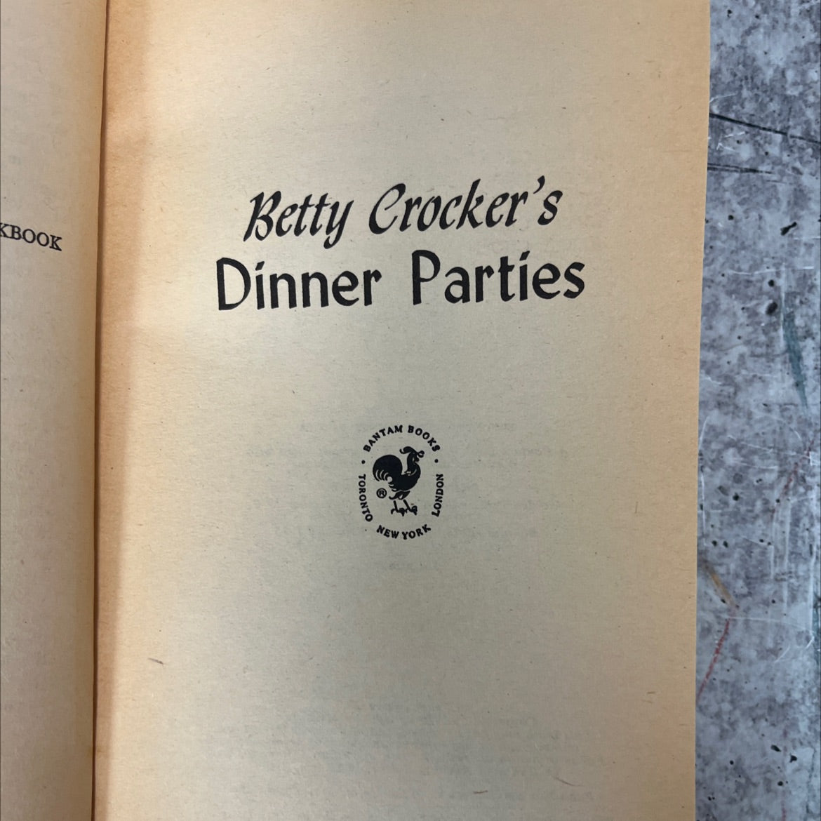 betty crocker's dinner parties book, by unknown, 1975 Paperback, Vintage image 2