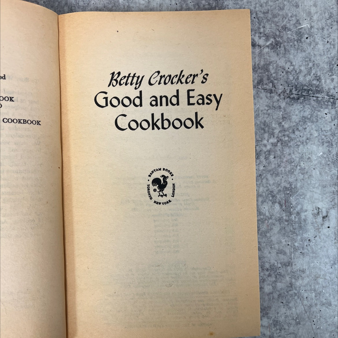 betty crocker's good and easy cookbook book, by unknown, 1975 Paperback, Vintage image 2