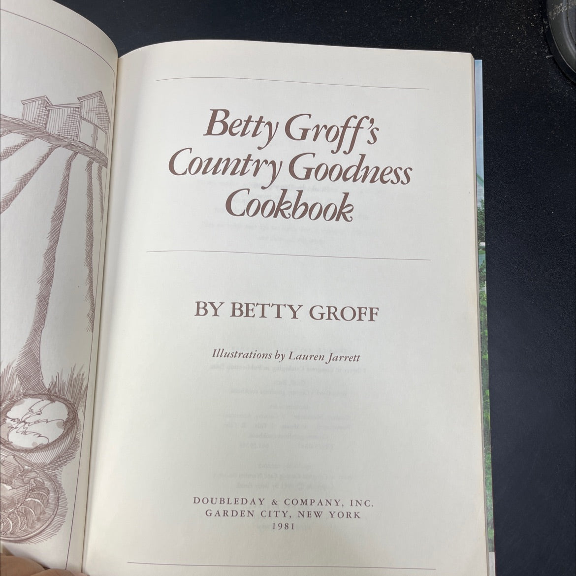 betty groff's country goodness cookbook book, by betty groff, 1981 Hardcover image 2