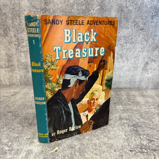 black treasure crossing book, by roger barlow, 1959 Hardcover, Vintage image 1