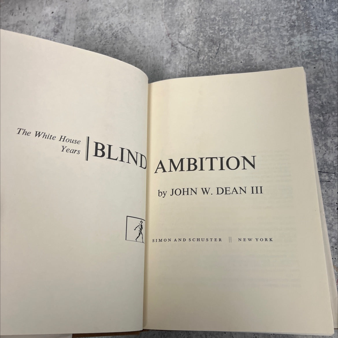 blind ambition book, by john w. dean iii, 1976 Hardcover image 2