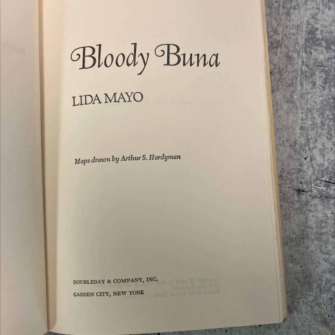 bloody buna book, by lida mayo, 1974 Hardcover, Vintage image 2