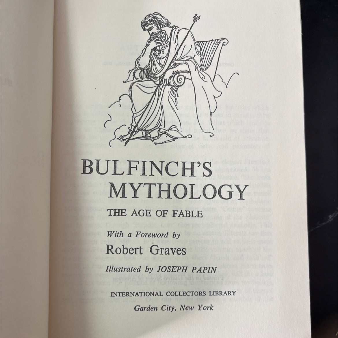 bulfinch's mythology the age of fable book, by thomas bulfinch, 1968 Hardcover, Vintage image 2