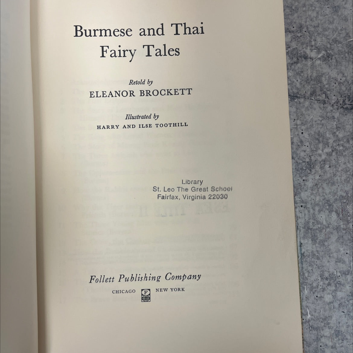 burmese and thai fairy tales book, by eleanor brockett, 1967 Hardcover, Vintage image 2