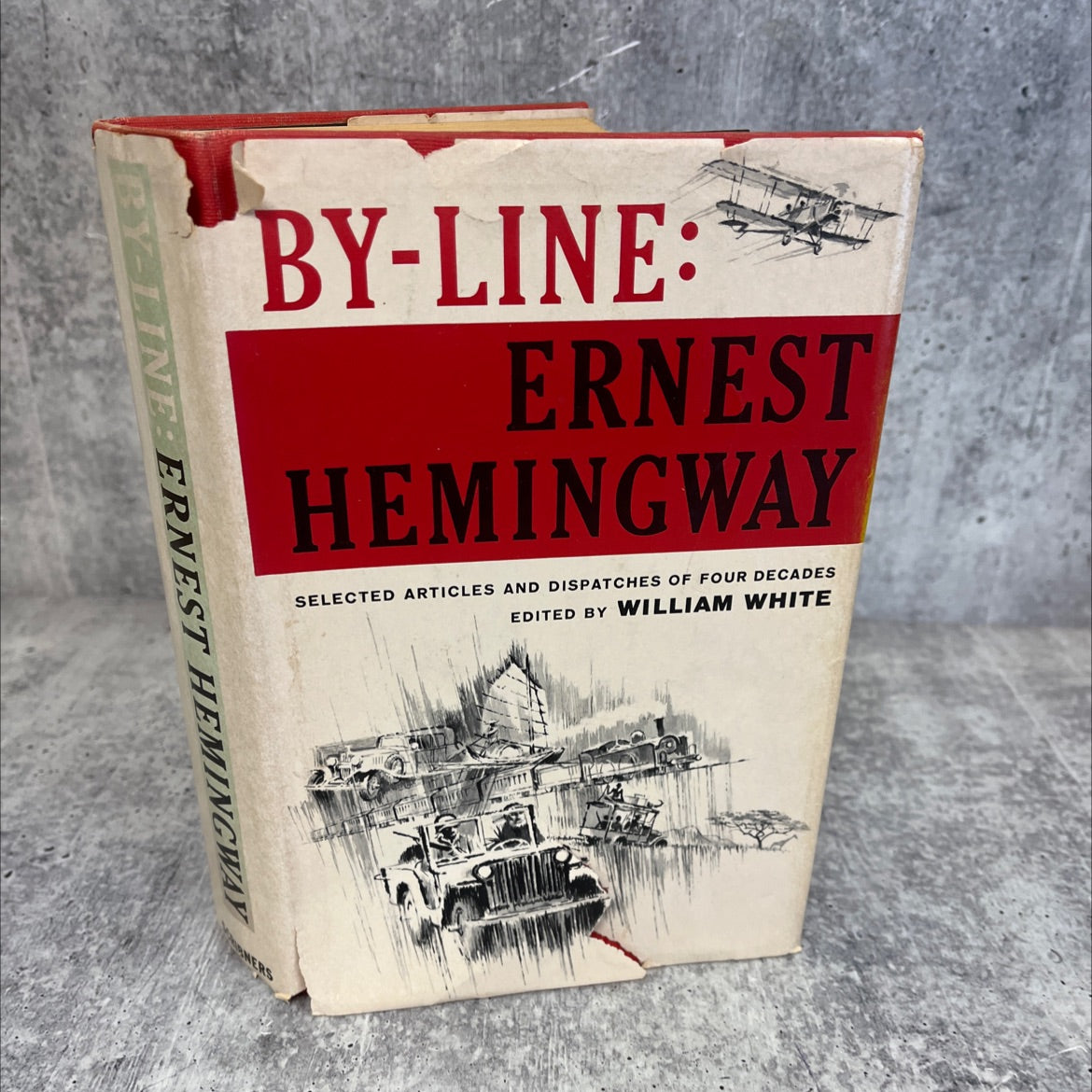 by-line ernest hemingway book, by ernest hemingway, 1967 Hardcover, Vintage image 1