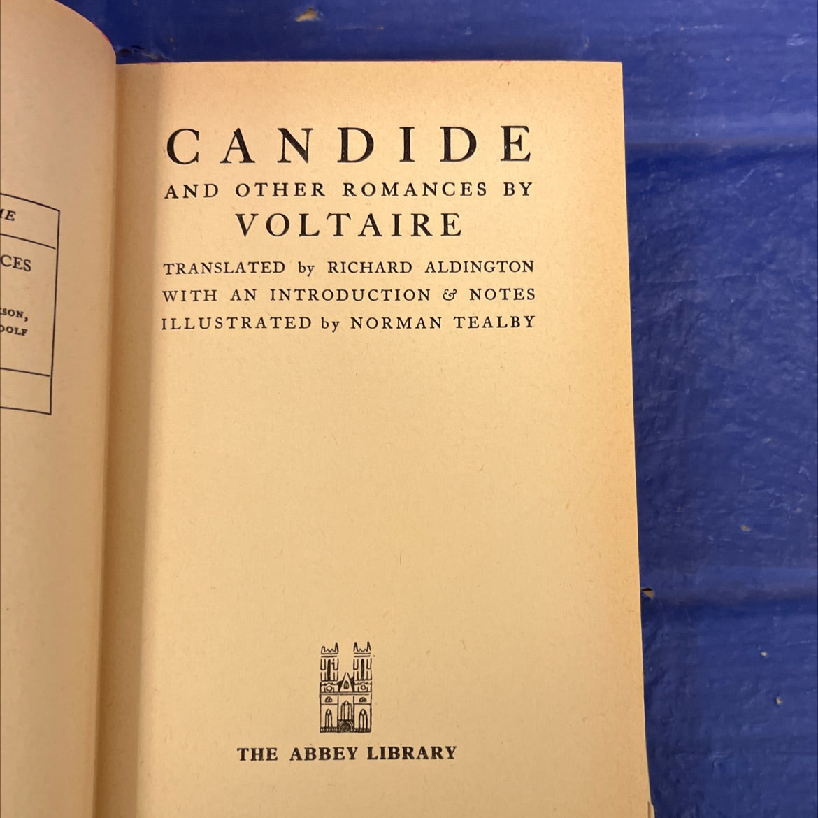 candide and other romances book, by voltaire, 1759 Hardcover image 2