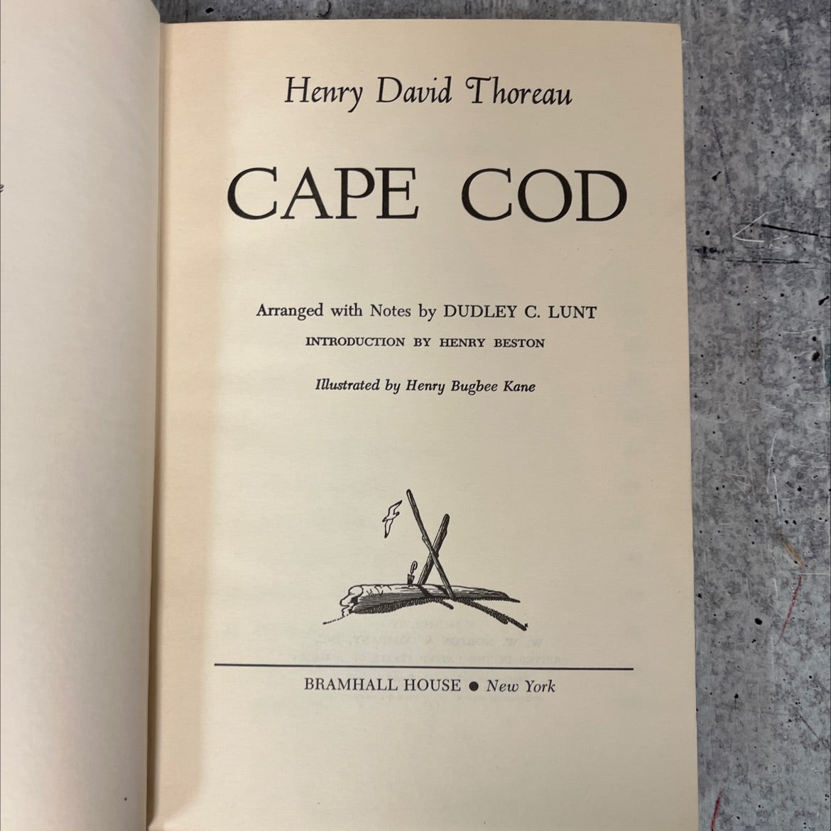 cape cod book, by henry david thoreau, 1951 Hardcover, Vintage image 2